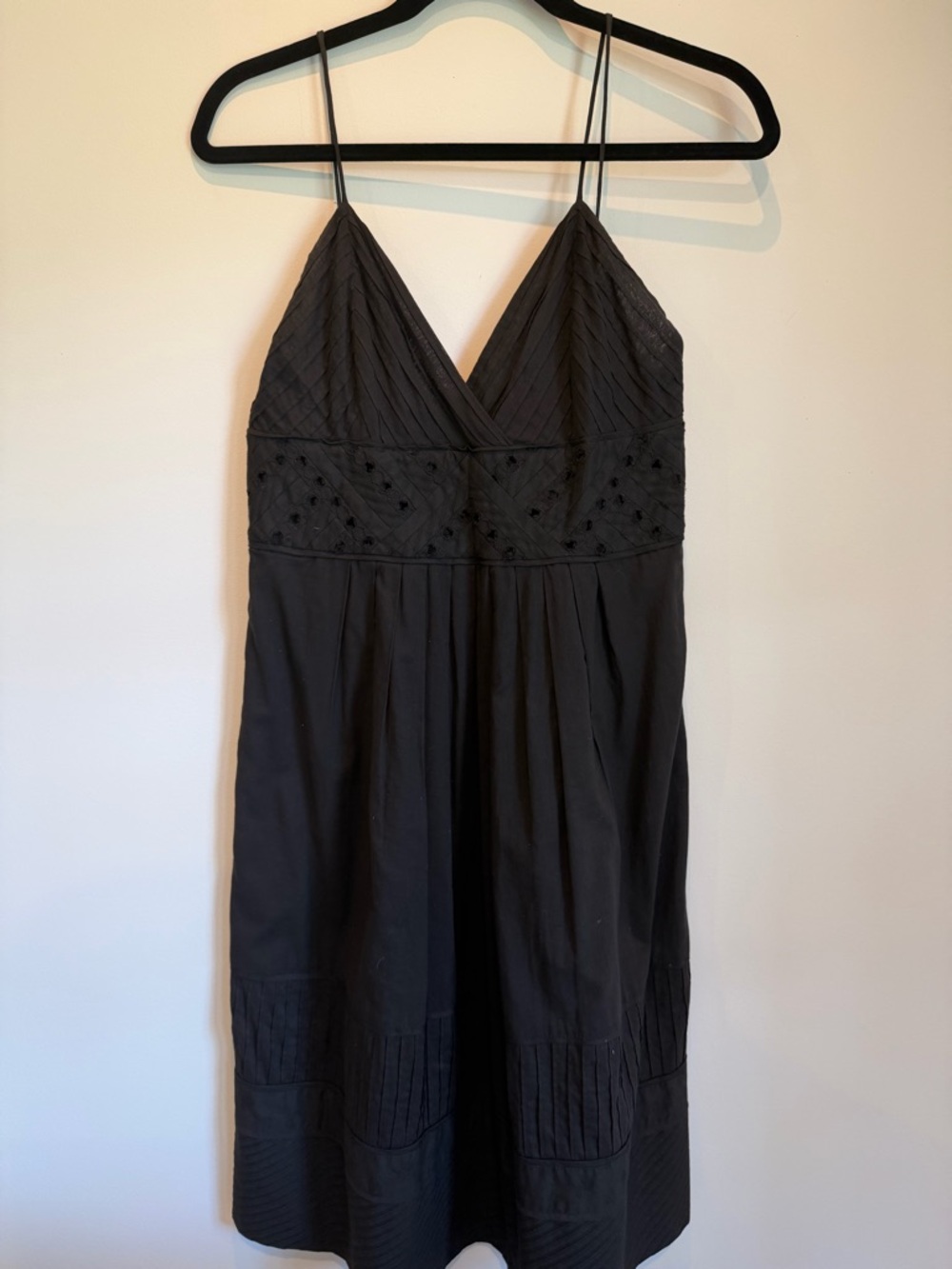 Catherine Malandrino Classic Black Spaghetti-Strap Dress